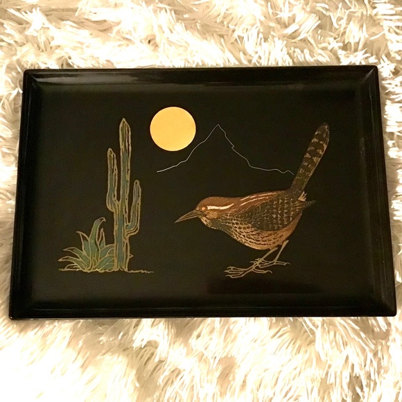 Courac of Monterey Other - Couroc of Monterey Cactus and Bird Tray